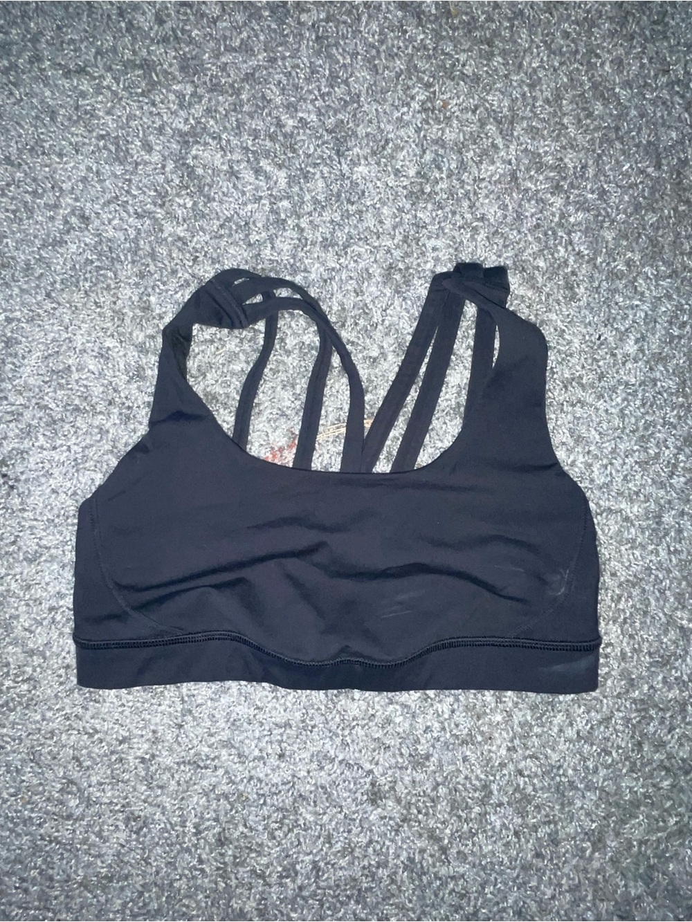 lululemon athletica Black Strappy Sports Bra